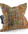 Silk and Leather Pillow