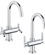Atrio High Spout Lavatory Centerset, 21 027