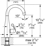 Ladylux Pro High Profile Basin/Pillar Tap, 30 017