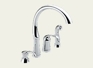 Waterfall Single Handle Kitchen w/ Soap Dispenser and Spray