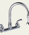 Classic Two Handle Kitchen Faucet with spray