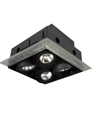 TE214BTR 4-LIGHT MR16 W/TRANSFORMER, 4-LIGHT MR16 SQUARE TRIMLESS MULITPLE