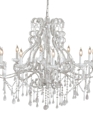White Crystal Draped Chandelier