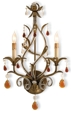 Dark Gold Crystal Wall Sconce