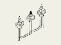 Classic 3-hole RT/Whirlpool Faucet Rough In Kit