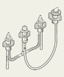 Classic 4-hole RT w/Handshower Rough In Kit