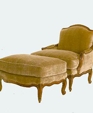 108 Grand Bergere Chair and Ottoman