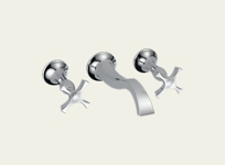 RSVP Wall Mount Vessel Faucet Cross Handles RSVP Wall Mount Vessel Faucet Cross Handles