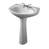 24" x 18" Atlanta All-In-One Pedestal Lavatory (Model: 199V)