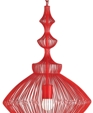 Modern Red Wire Pendant