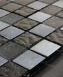 Stone Glass Mosaic Tile- Permanent Ink Tile -STG0011