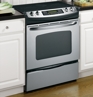 GE® 30" Slide-In CleanDesign Electric Range, JSP46SNSS