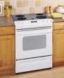 GE® 30" Slide-In Electric Range with Self-Cleaning Oven, JSP42WKWW