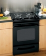 GE® 30" Slide-In Electric Range with Self-Cleaning Oven, JSP39DNBB