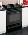 GE® 30" Slide-In Electric Range with Standard Clean Oven, JSS28BKBB