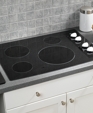 GE® 30" Built-In CleanDesign Electric Cooktop, JP346WMWW
