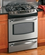 GE Profile™ 30" Slide-In Gas Range, PGS968SEMSS