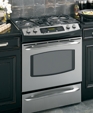 GE Profile™ 30" Slide-In Gas Range, PGS908SEMSS
