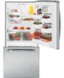GE® Energy Star® 20.2 Cu. Ft. Bottom-Freezer Drawer Refrigerator, GDSS0KCXSS