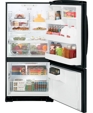 GE® Energy Star® 23.2 Cu. Ft. Bottom Freezer Refrigerator, GBSC3HBXBB