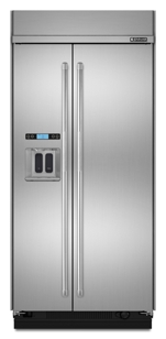 42" Pro-Style® Built-In Side-by-Side Refrigerator with Dispenser,JS42PPDUDB