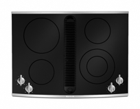 30" Designer Line Electric Radiant Downdraft Cooktop,JED8430BDS
