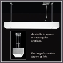 Domino Single Pendant (Rectangular Section)