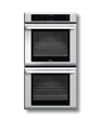 27" Masterpiece Series Stainless Steel Double Oven with True Convection in Both Ovens MED272ES