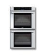30" Masterpiece Series Stainless Steel Double Oven with True Convection (Upper Oven Only) and Professional Handle ME302EP
