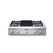36" Cooktop with 4 Star Burners (2 W/ ExtraLow) and Electric Griddle PCG364ED