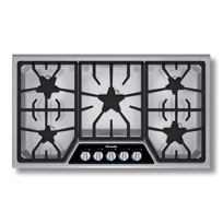 36" Masterpiece Gas Cooktop with 5 Star Burners and ExtraLow SGSX365FS