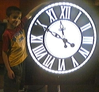 Led lighting clock