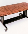 Copper Patterned Dining Table