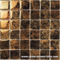 Gold Leaf Glass Mosaic Gold Leaf Glass Mosaic