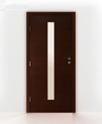 Contemporary interior door Wenge Glass