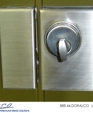 Slimline Glass Door Center Lock Housings