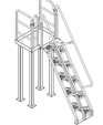 Steel Alternating Tread Stair