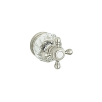 BACCARAT BAMBOUS VOLUME CONTROL VALVE TRIM LESS CRYSTAL KNOB, CROSS HANDLE