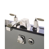 BARBARA BARRY GLAMOUR DECK-MOUNTED BATH SET, IVORY HANDLES