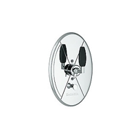 BARBARA BARRY GLAMOUR PRESSURE BALANCE VALVE TRIM WITH DIVERTER, EBONY HANDLE