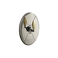 BARBARA BARRY GLAMOUR PRESSURE BALANCE VALVE TRIM, IVORY HANDLE