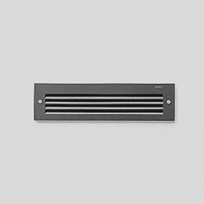 Recessed wall with louvers