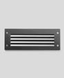 Recessed wall with louvers Recessed wall with louvers
