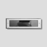 Recessed wall - stainless steel with micro-louver