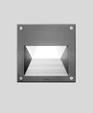 Recessed wall with step baffle