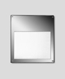 Recessed wall - stainless steel with linear spread diffuser