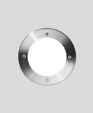 Recessed wall - stainless steel with white tempered glass