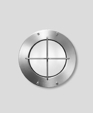 Recessed wall - low voltage stainless steel with guard