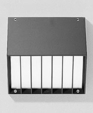 Surface wall with louvers Surface wall with louvers