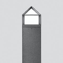 Bollard - square with diffused light source Bollard - square with diffused light source